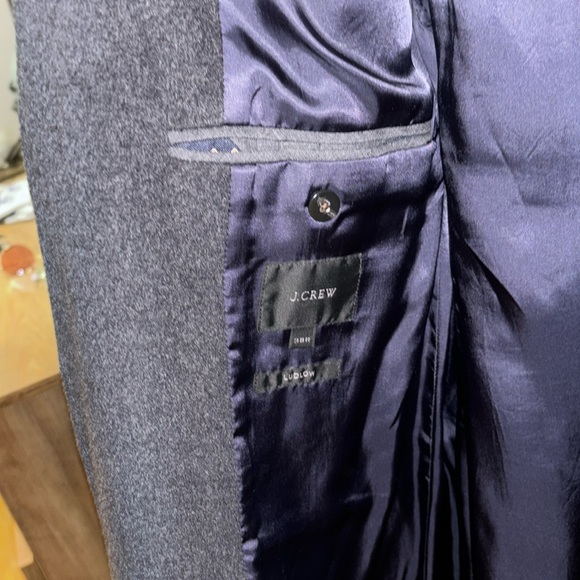 Charcoal grey wool overcoat - Picture 3 of 5